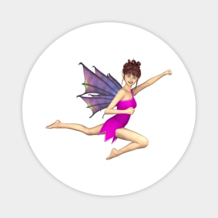 No Limits cute elf faerie fairy flying through air dragon wings Magnet